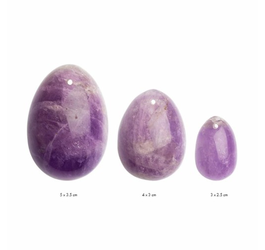 Kulki gejszy - La Gemmes Yoni Egg Set Pure Amethyst